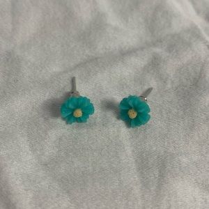 🖤Blue flower earrings🖤